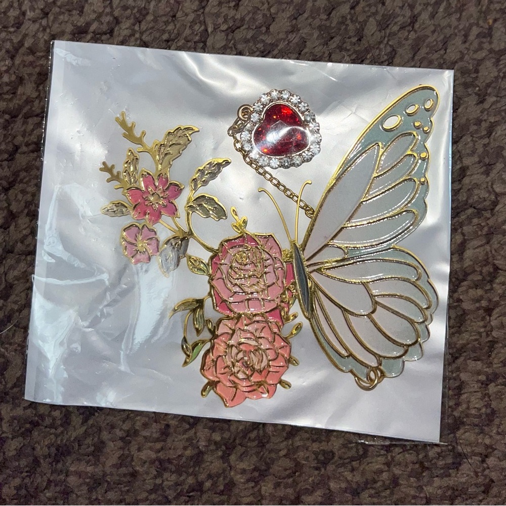 Metal Butterfly Bookmark